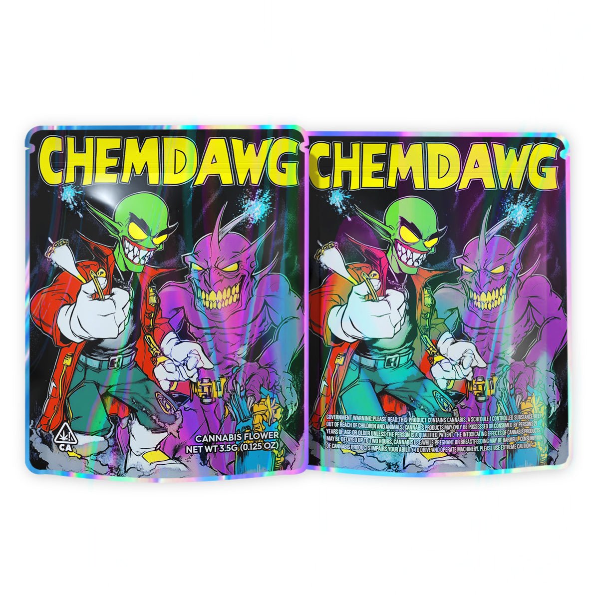 Chemdawg Mylar Bags 3.5 Grams