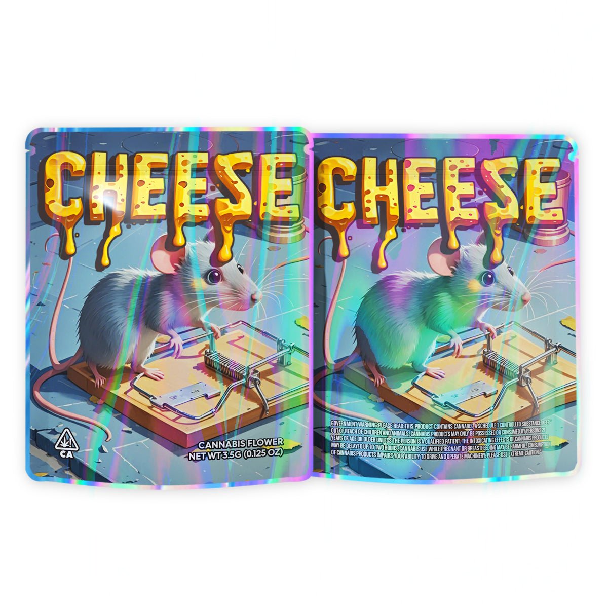 Cheese Mylar Bags 3.5 Grams