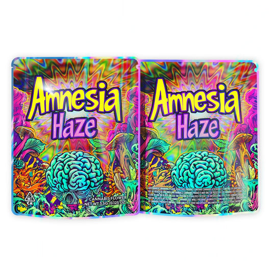 Amnesia Haze Mylar Bags 3.5 Grams