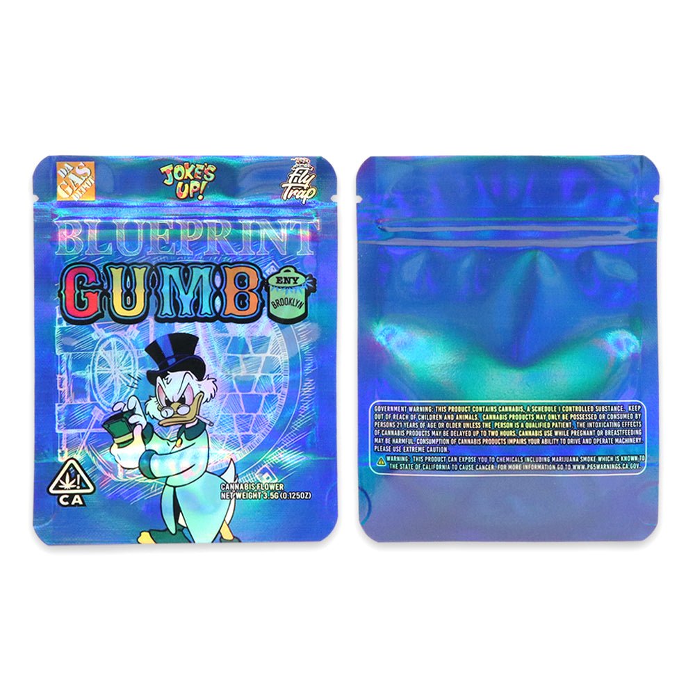 Joke's up Blueprint Gumbo Mylar Bags 3.5 Grams