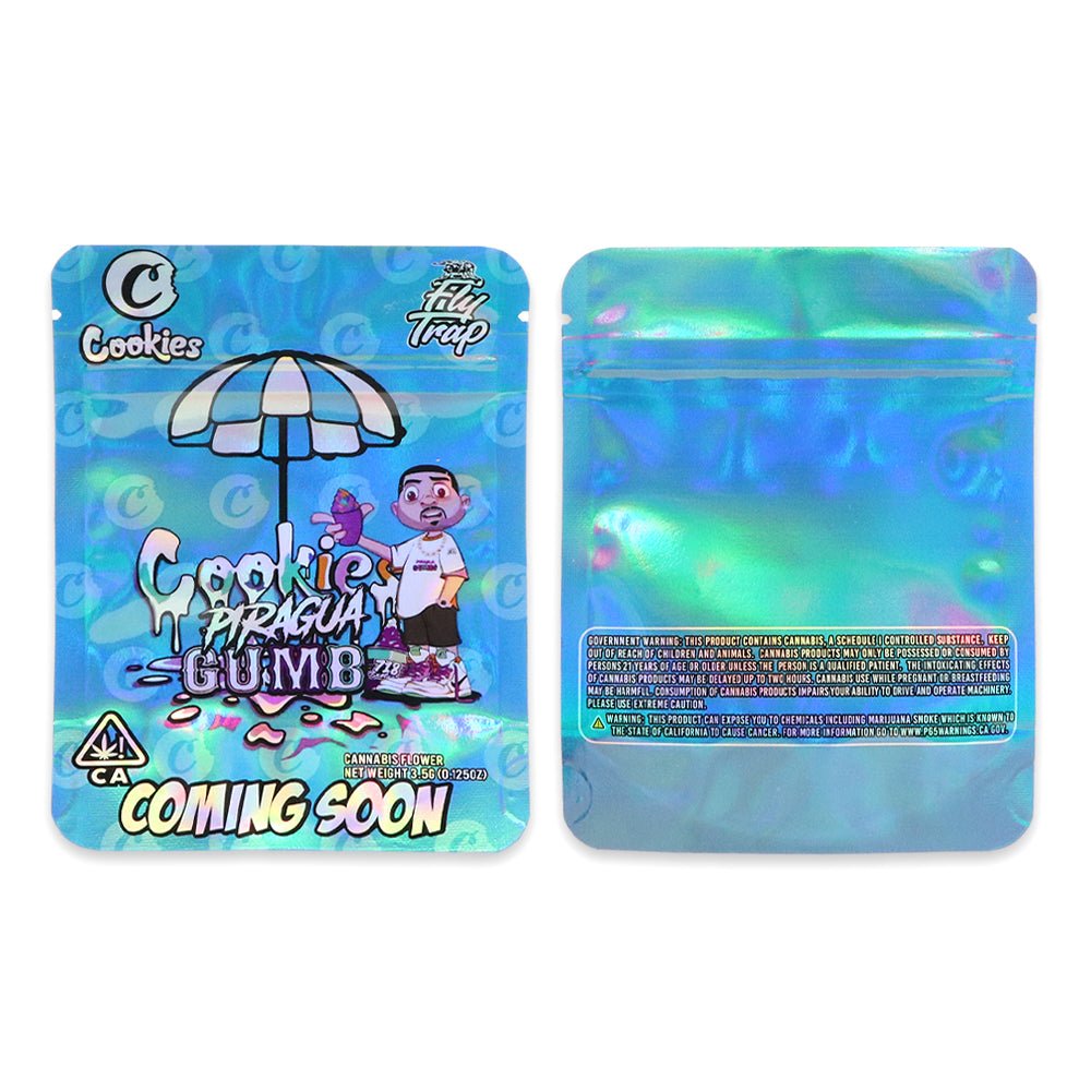 Cookie Piragua Gumbo Mylar Bags 3.5 Grams