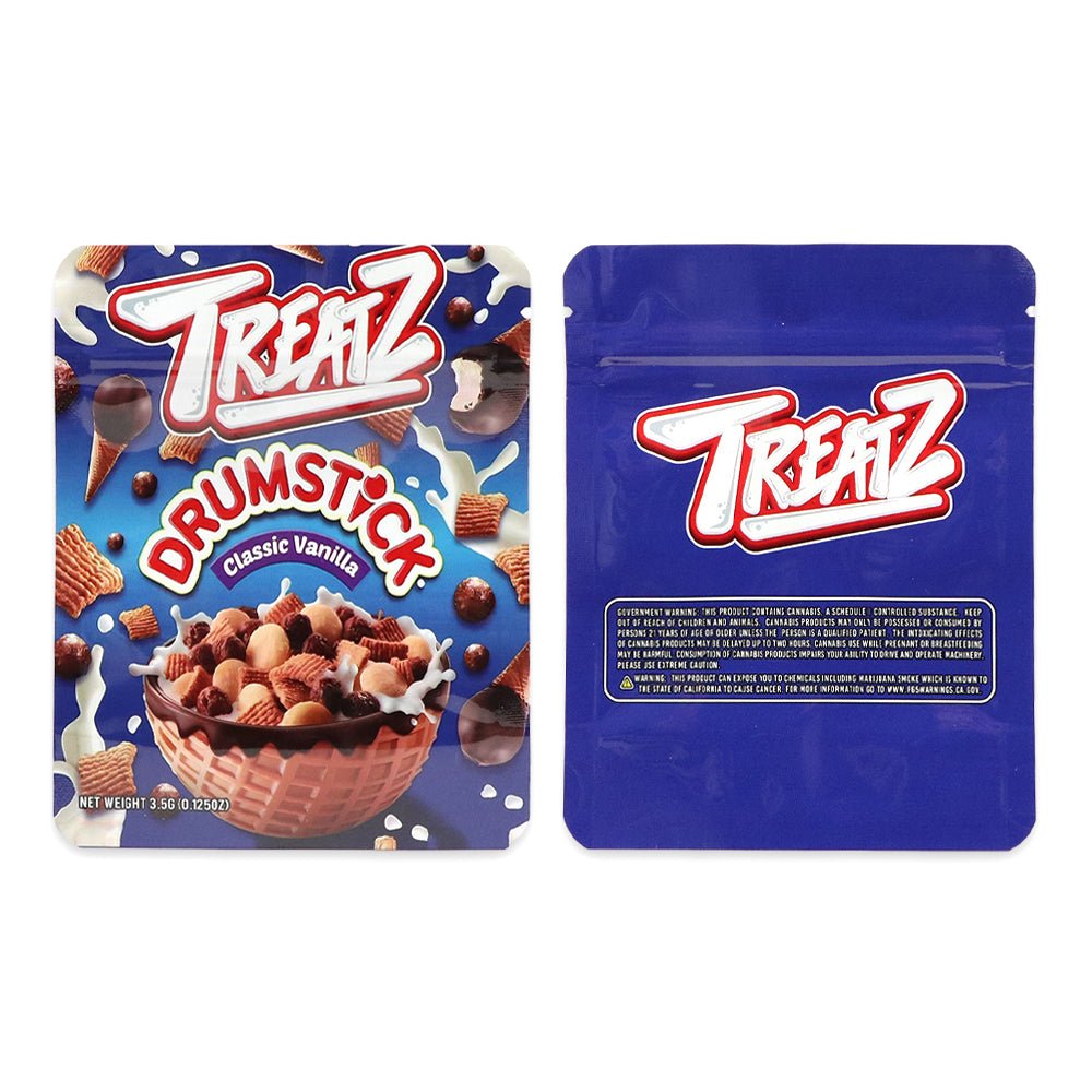 Treatz Drumstick Classic Vanilla Mylar Bags 3.5 Grams