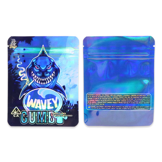 Wavey Gumbo Mylar Bags 3.5 Grams