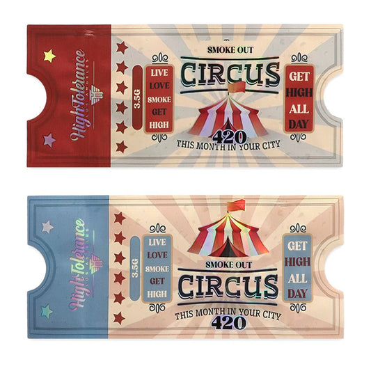 Smoke Out Circus Mylar Bags 3.5 Grams