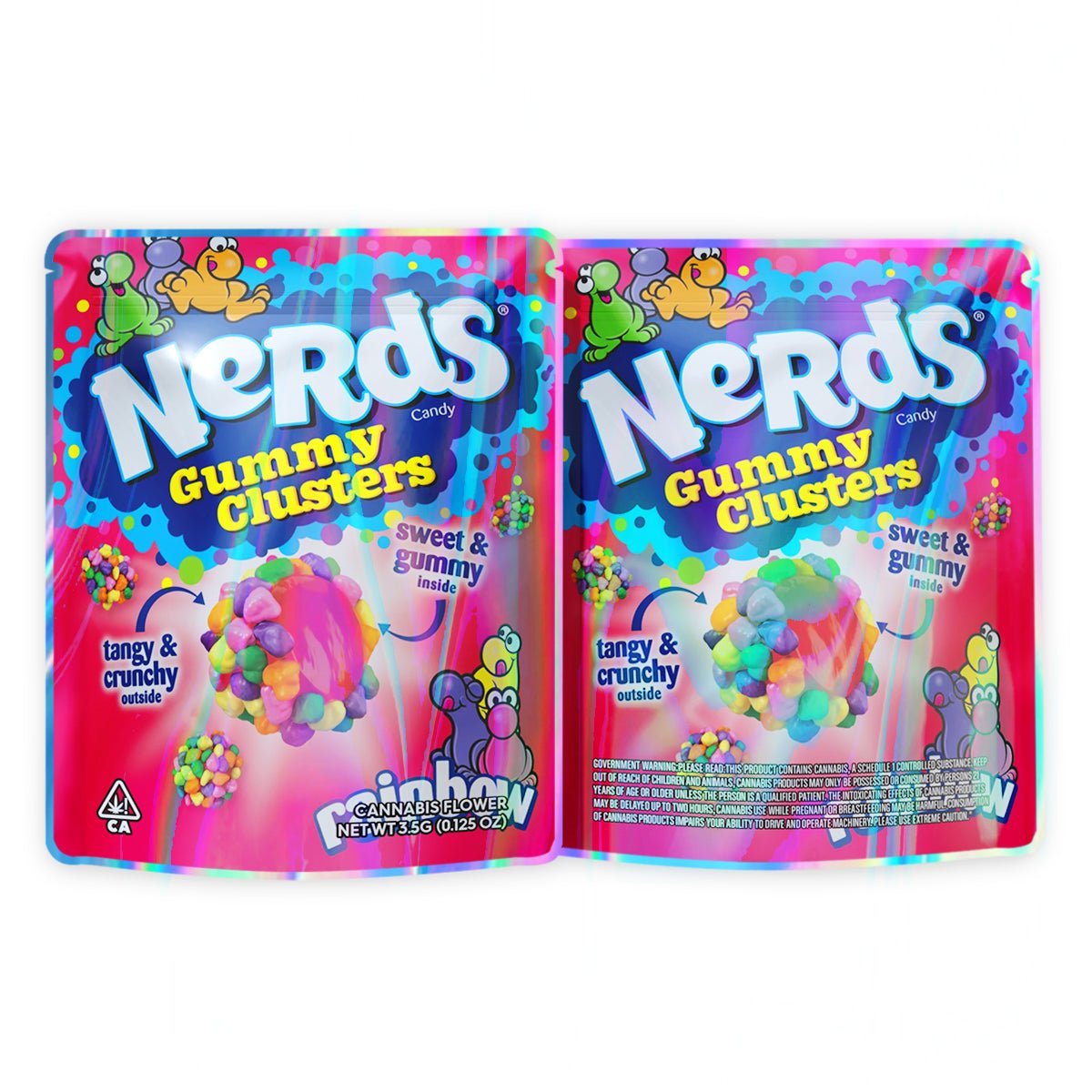 Nerds Gummy Clusters Mylar Bags 3.5 Grams