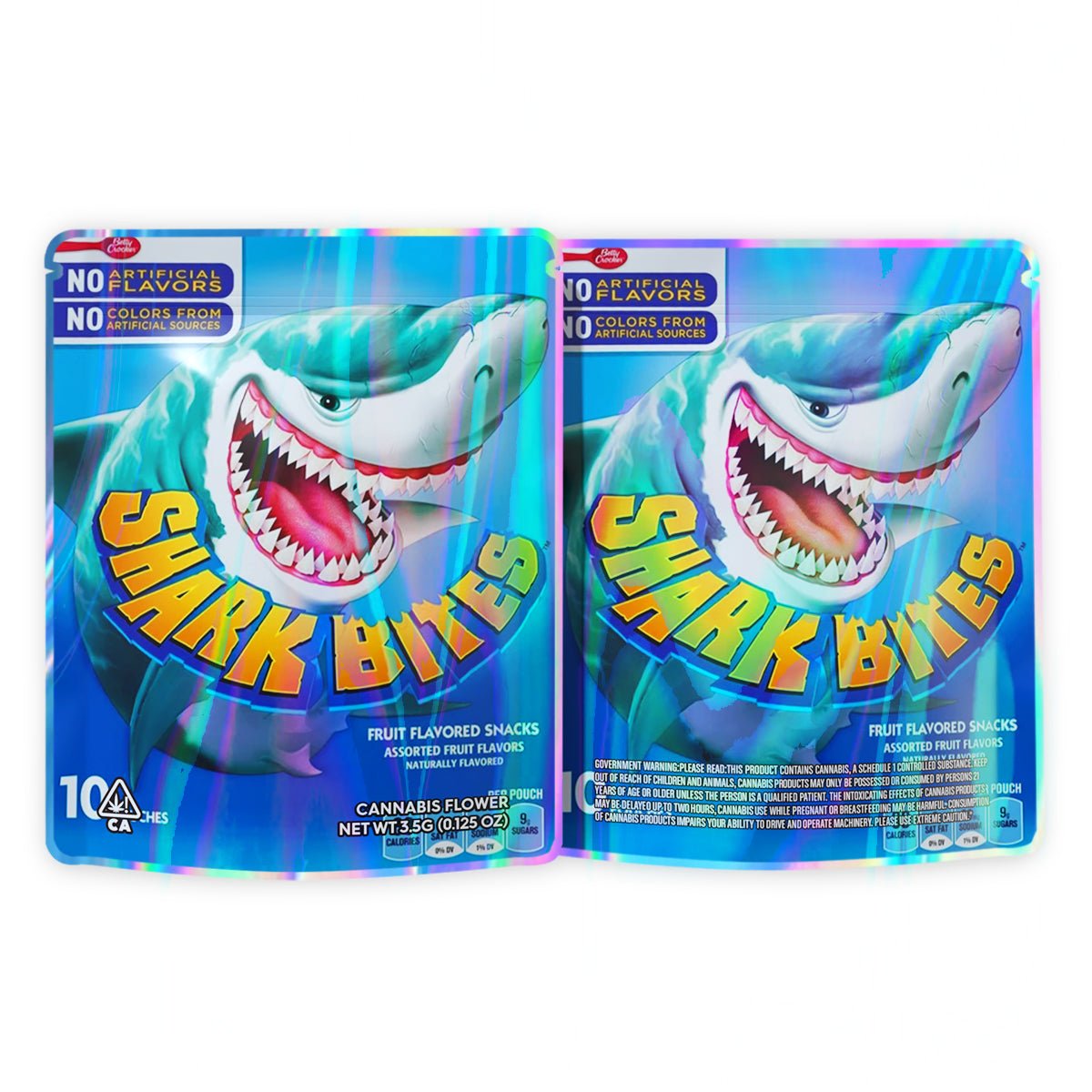 Shark Bites Mylar Bags 3.5 Grams