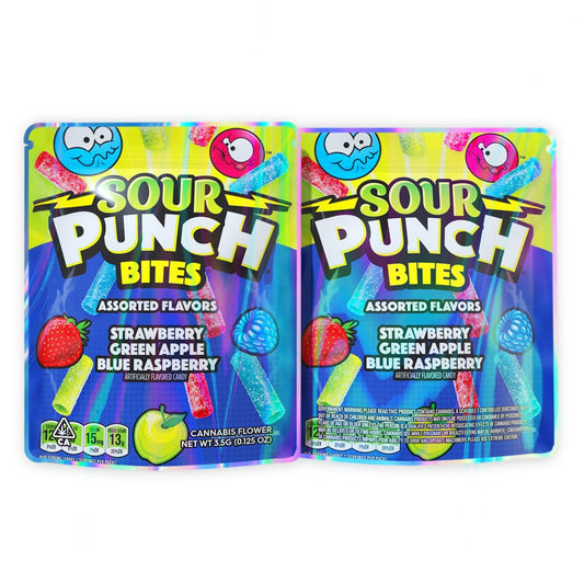 Sour Punch Bites Mylar Bags 3.5 Grams