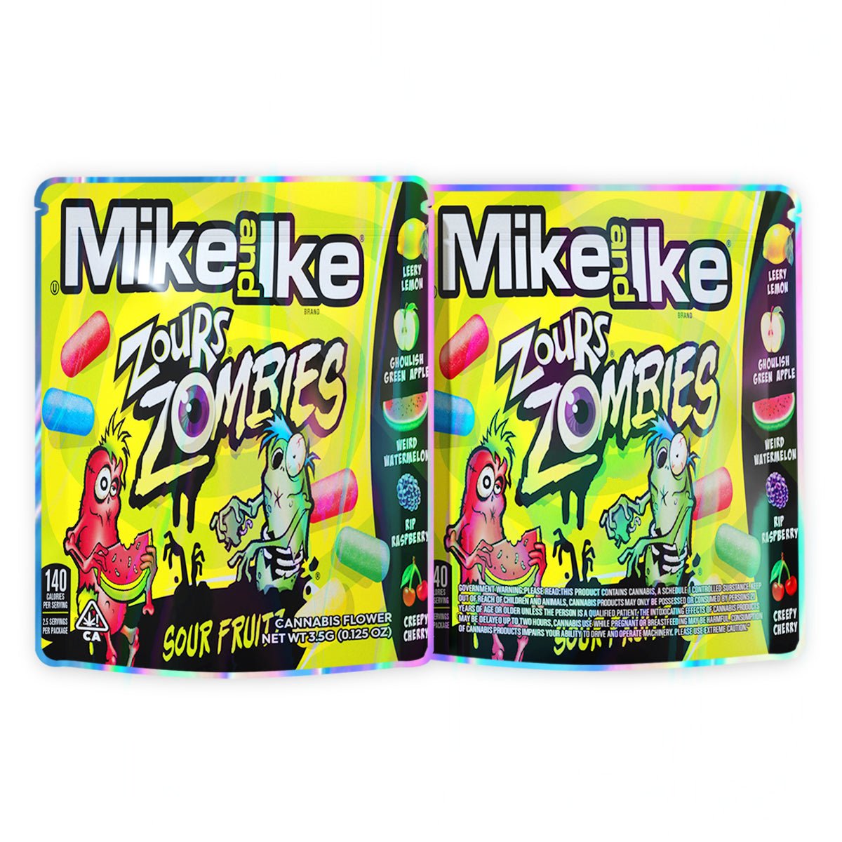 Mike Pue Ike Zours Zombies Mylar Bags 3.5 Grams