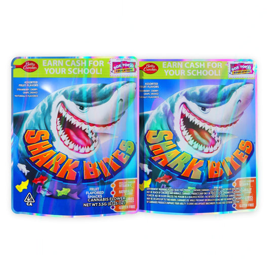 Shark Bites Mylar Bags 3.5 Grams