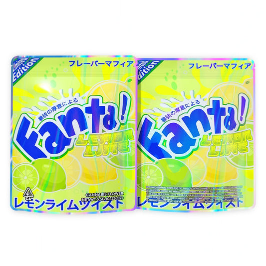 Fanta Lemon Lime Mylar Bags 3.5 Grams