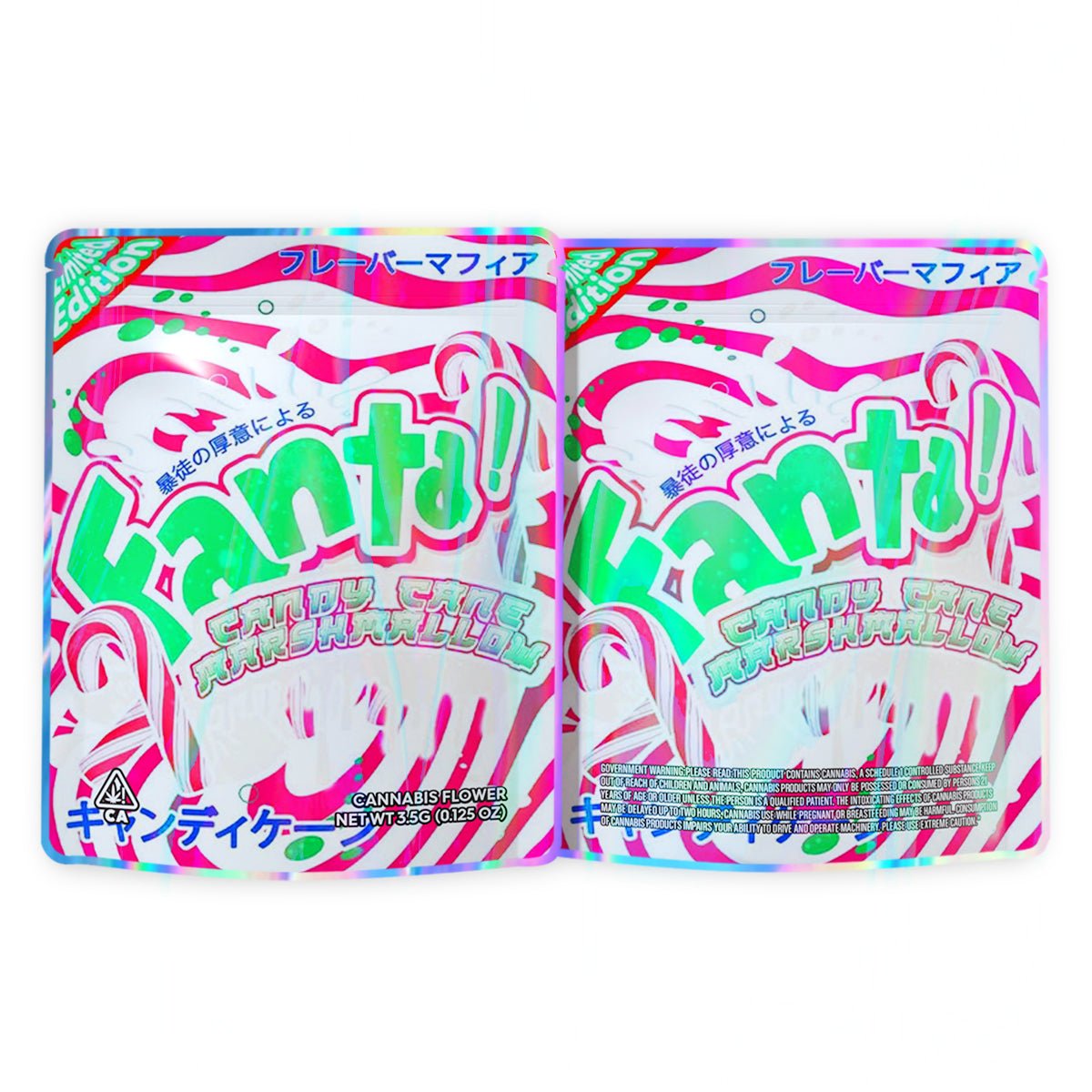 Fanta Candy Cane Marshmallow Mylar Bags 3.5 Grams