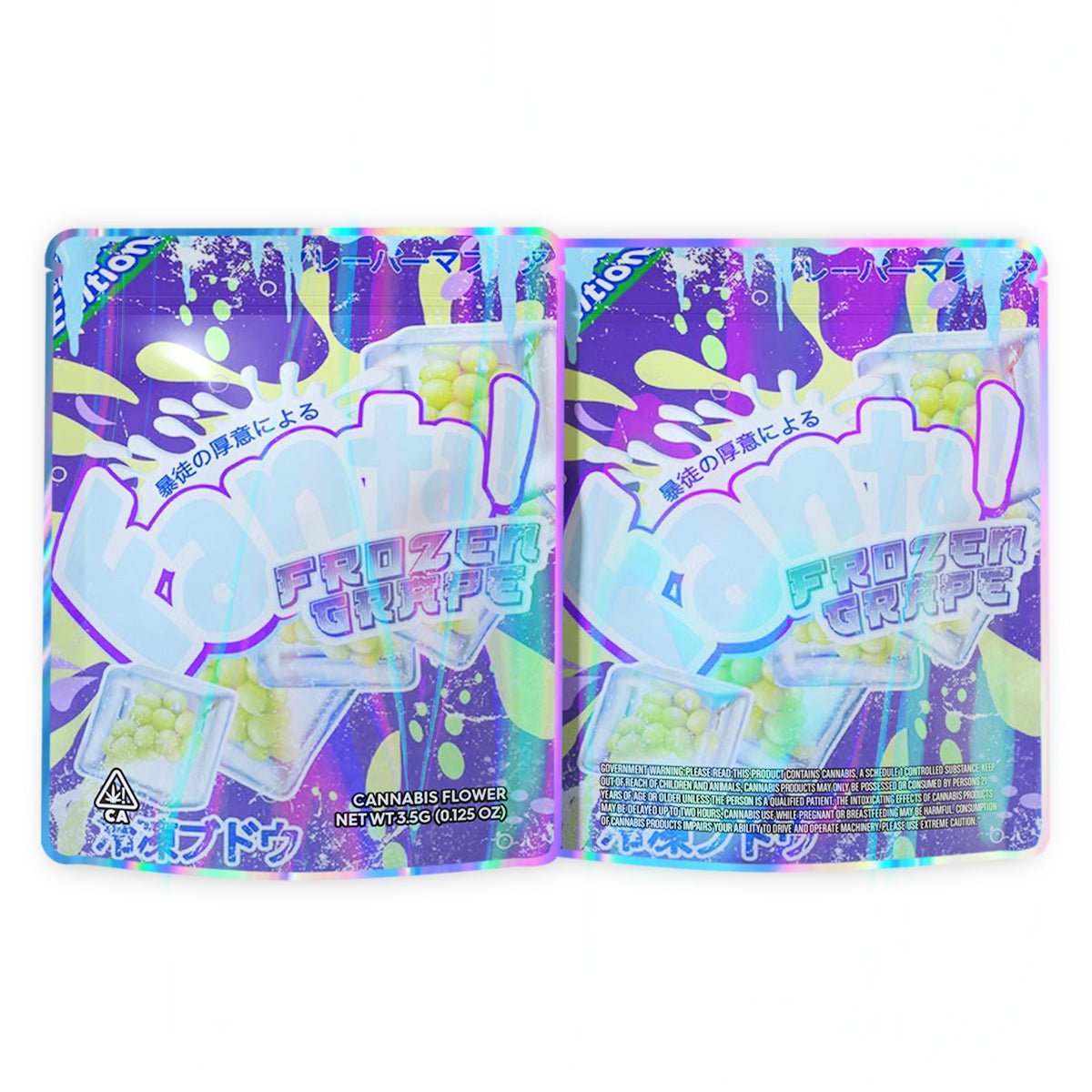 Fanta Frdzen Grape Mylar Bags 3.5 Grams