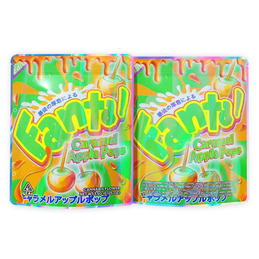 Fanta Caramel Apple Pops Mylar Bags 3.5 Grams