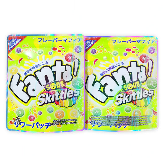 Fanta Sour Skittles Mylar Bags 3.5 Grams