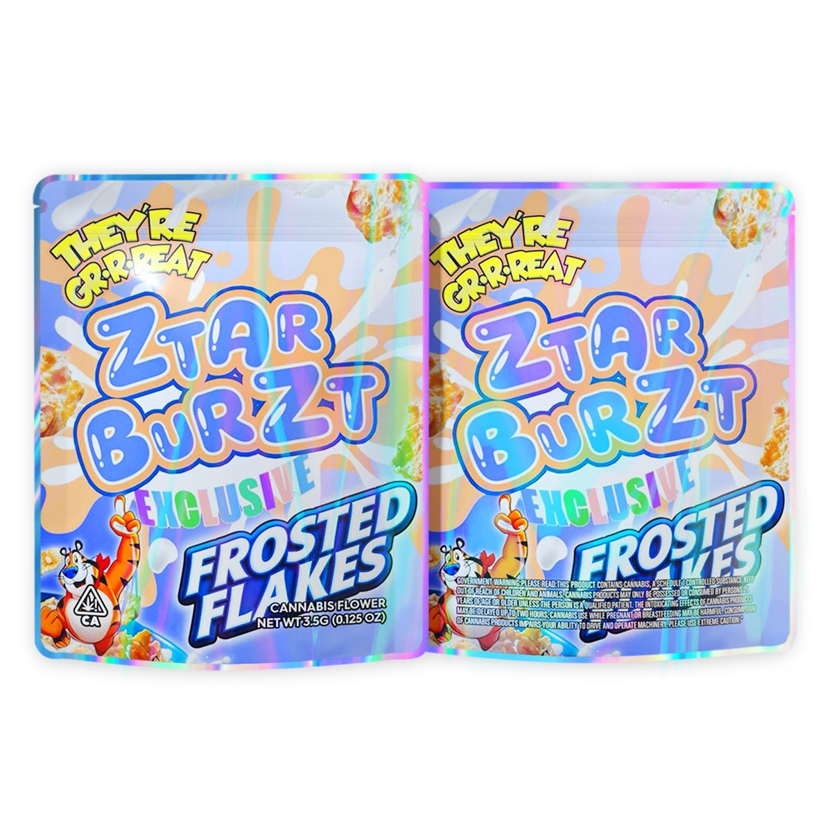 Ztarburst Exclusive Frosted Flakes Mylar Bags 3.5 Grams