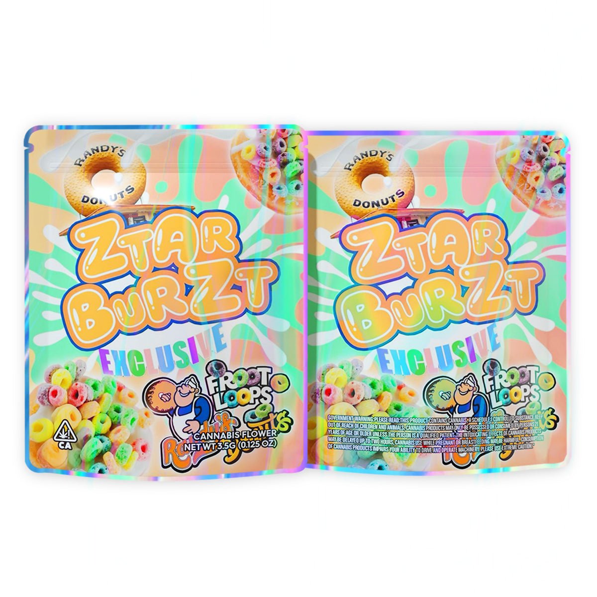 Ztarburzt Exclusive Froot Loops Mylar Bags 3.5 Grams