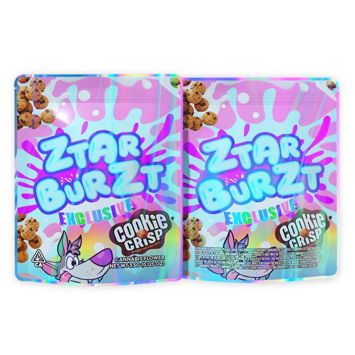 Ztarburzt Exclusive Cookie Crisp Mylar Bags 3.5 Grams