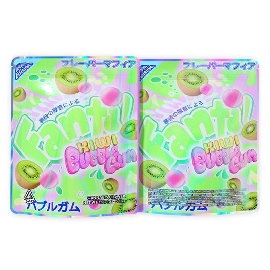 Ztarburzt Kiwi Bubble Gum Mylar Bags 3.5 Grams