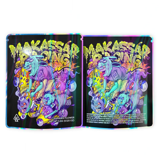 Makassar Pacing Mylar Bags 3.5 Grams