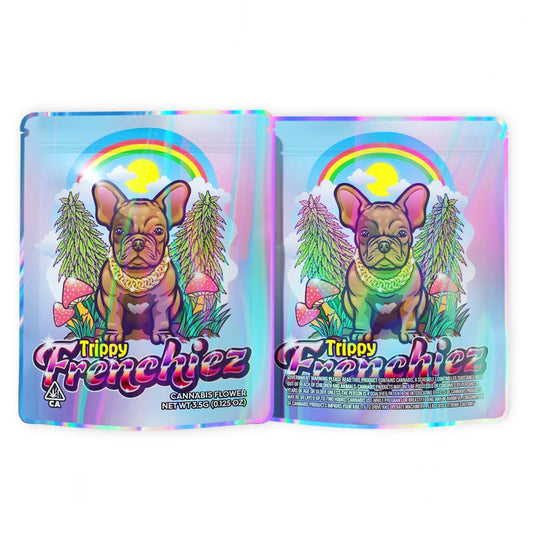 Trippy Frenchiez Mylar Bags 3.5 Grams