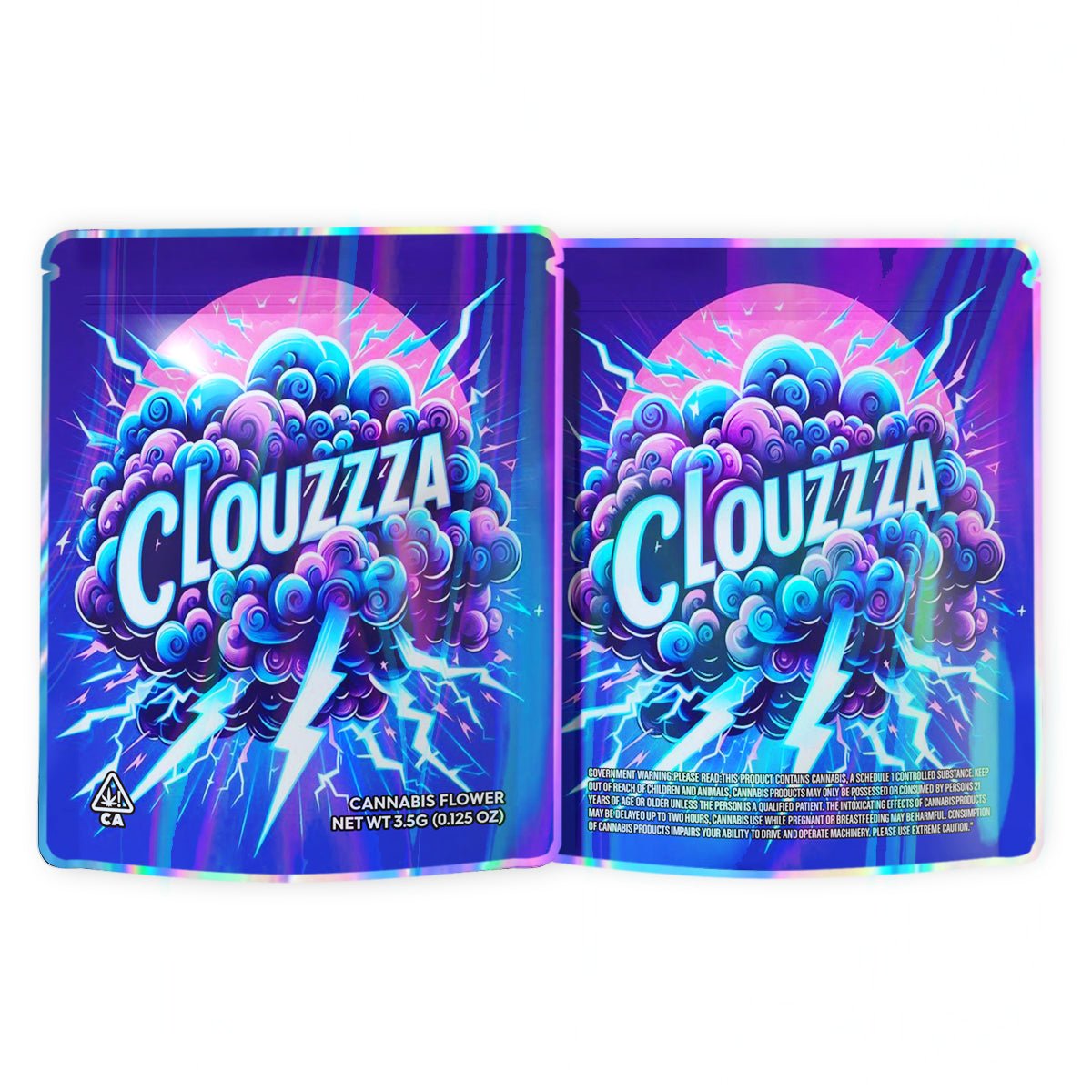 Clouzzza Mylar Bags 3.5 Grams