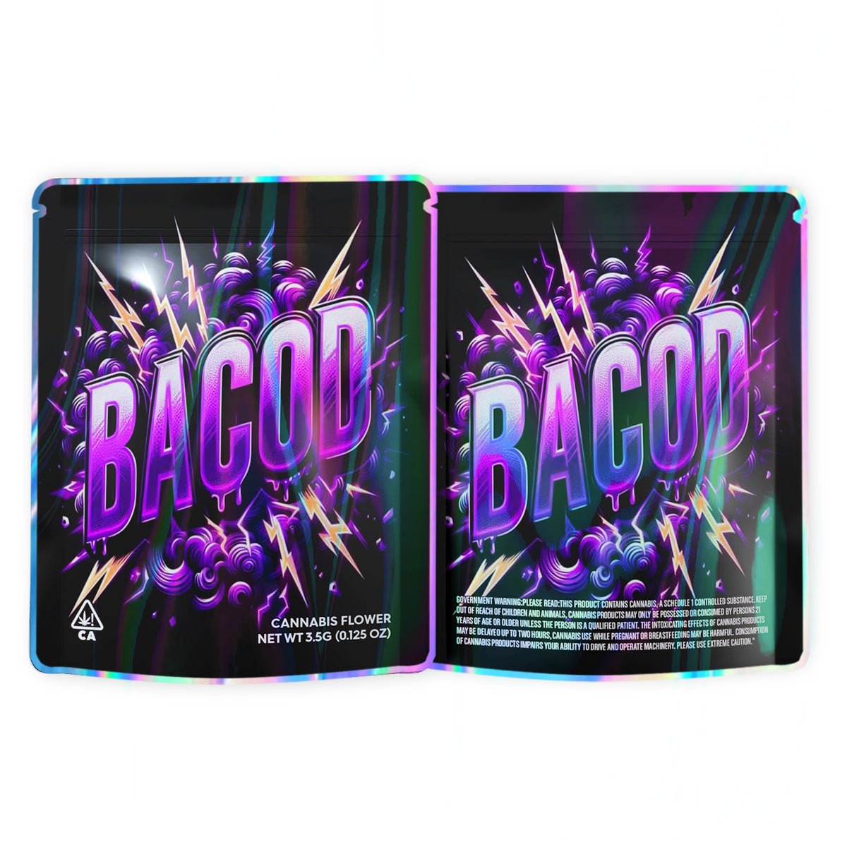 Bacod Mylar Bags 3.5 Grams