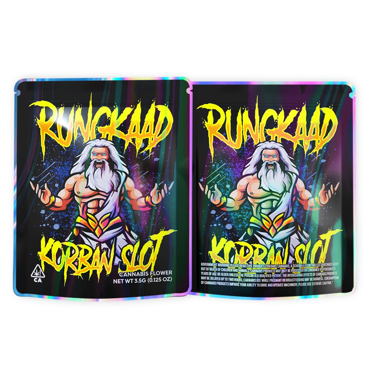 Rungkad Korean Slot Mylar Bags 3.5 Grams