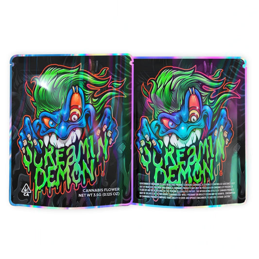 Screamin Demon Mylar Bags 3.5 Grams