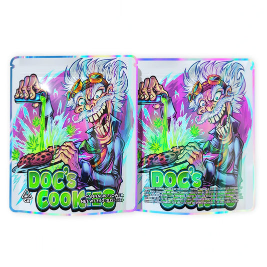 Doc's Cookies Mylar Bags 3.5 Grams