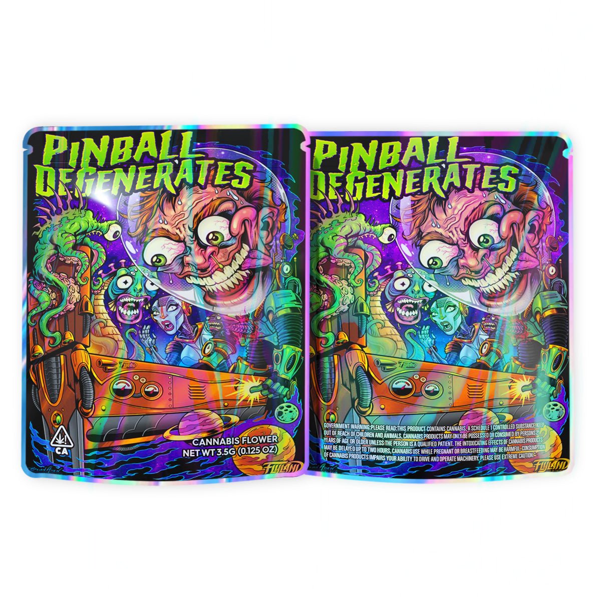 Pinball Degenerates Mylar Bags 3.5 Grams