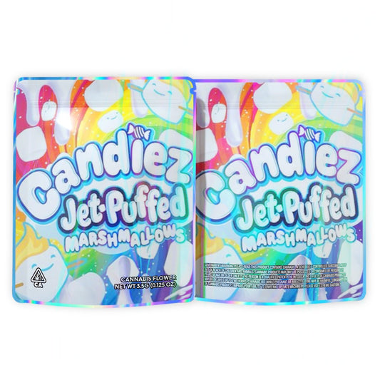 Candiez Jet Puffed Marshmallows Mylar Bags 3.5 Grams