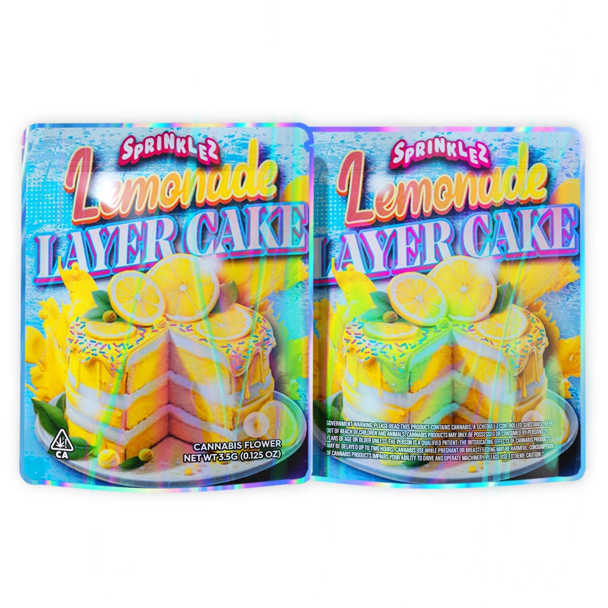 Sprinkles Lemonade Layer Cake Mylar Bags 3.5 Grams