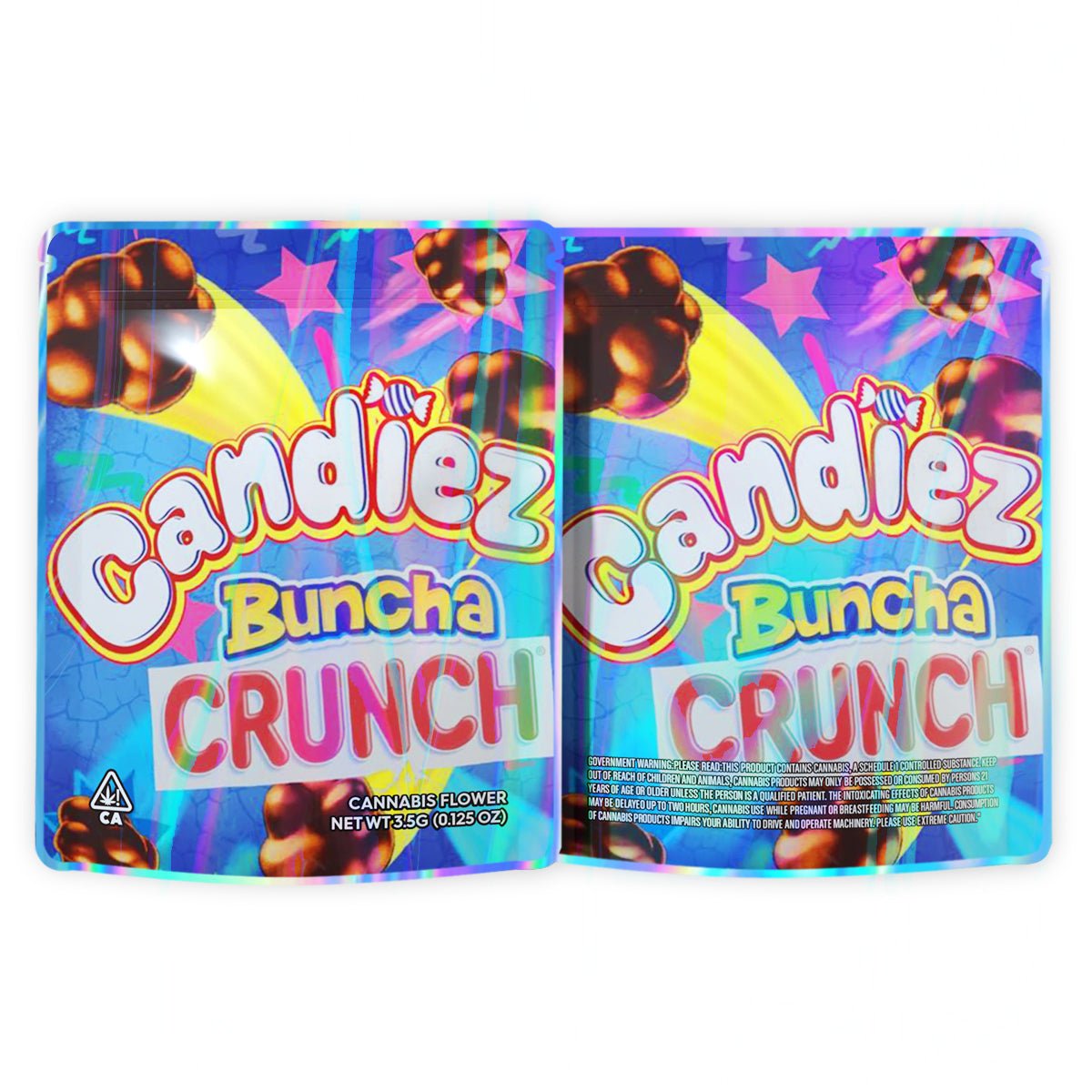 Candiez Buncha Crunch Mylar Bags 3.5 Grams