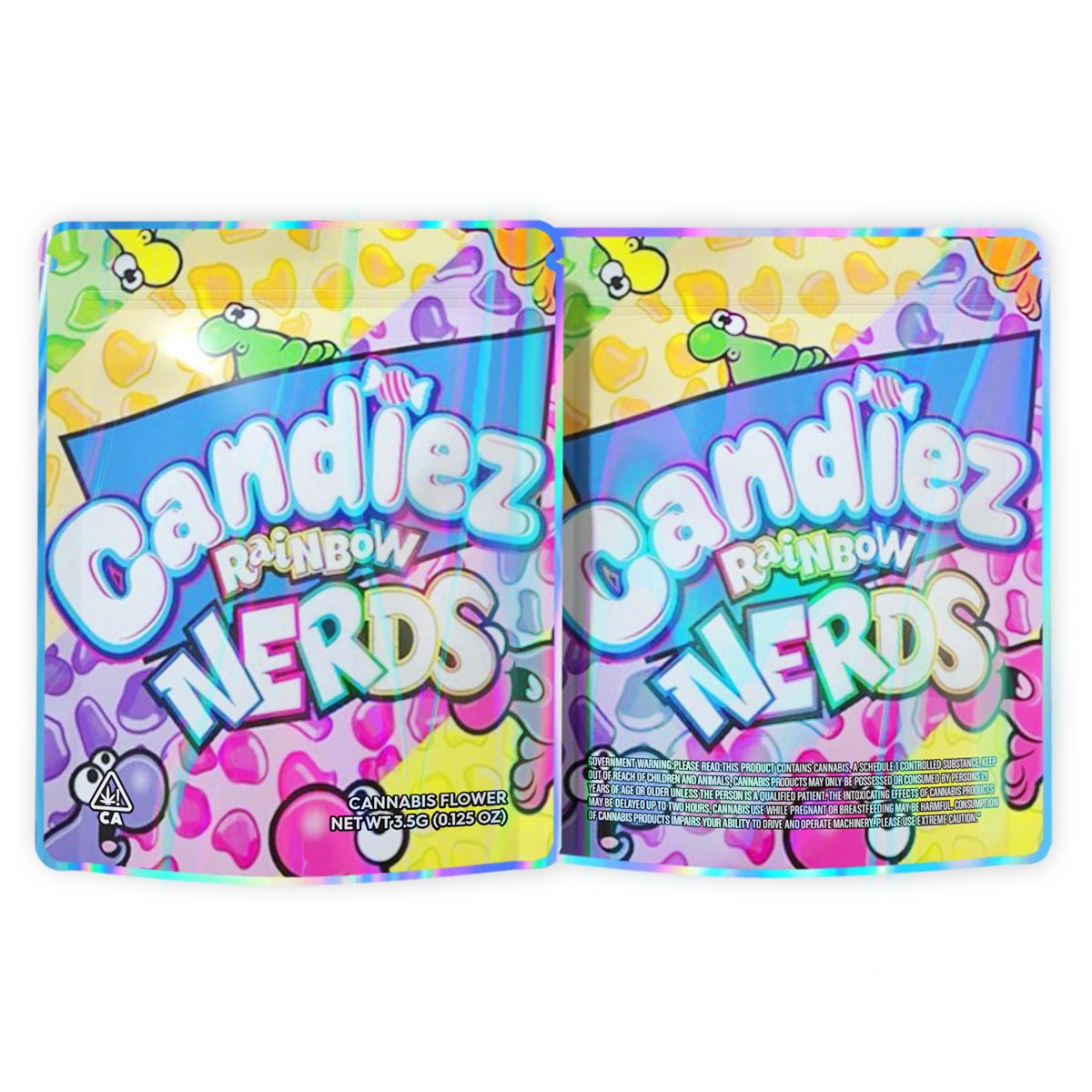 Candiez Rainbow Nerds Mylar Bags 3.5 Grams