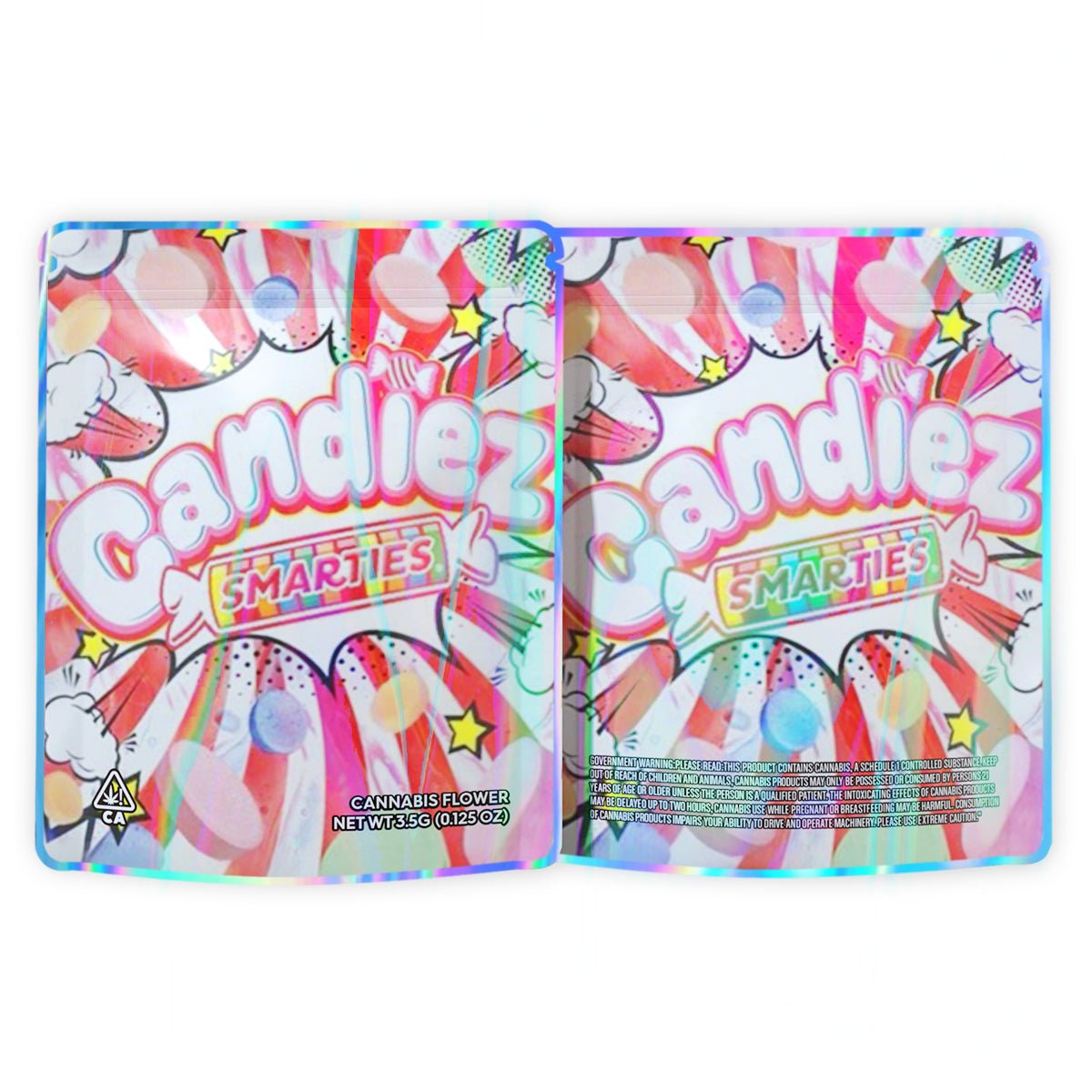 Candiez Smarties Mylar Bags 3.5 Grams