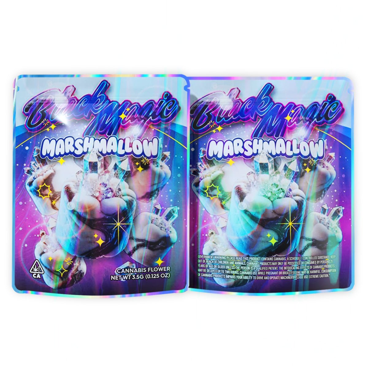 Black Magic Marshmallow Mylar Bags 3.5 Grams