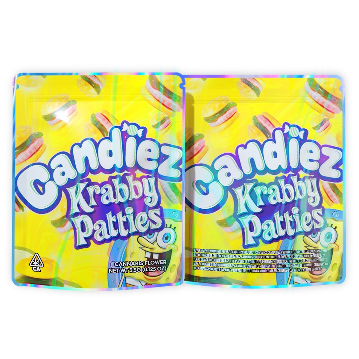 Candiez Krabby Patties Mylar Bags 3.5 Grams