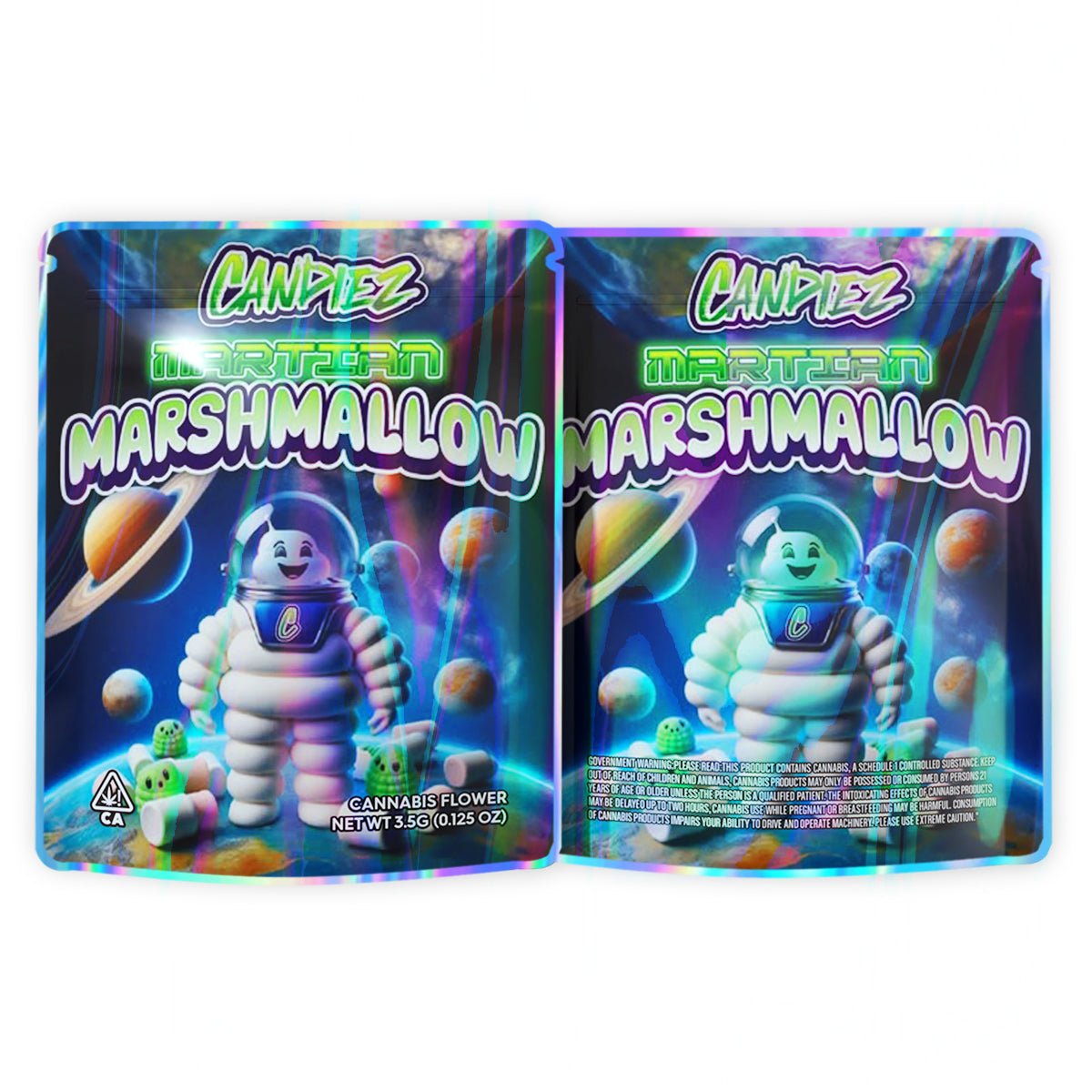 Candiez Martian Marshmallow Mylar Bags 3.5 Grams