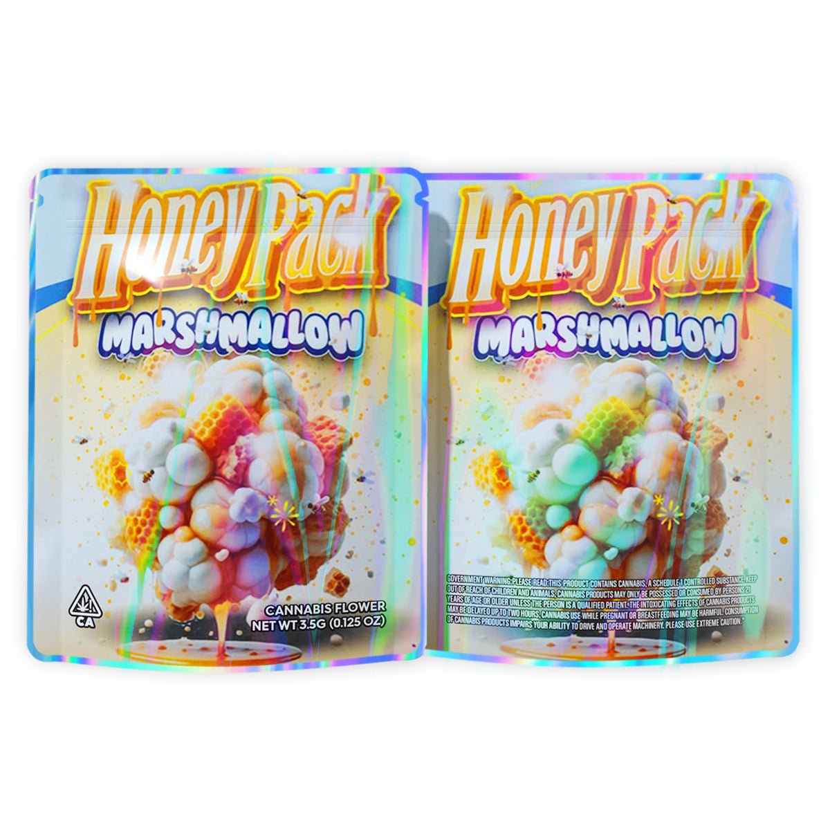 Honey Pack Marshmallow Mylar Bags 3.5 Grams