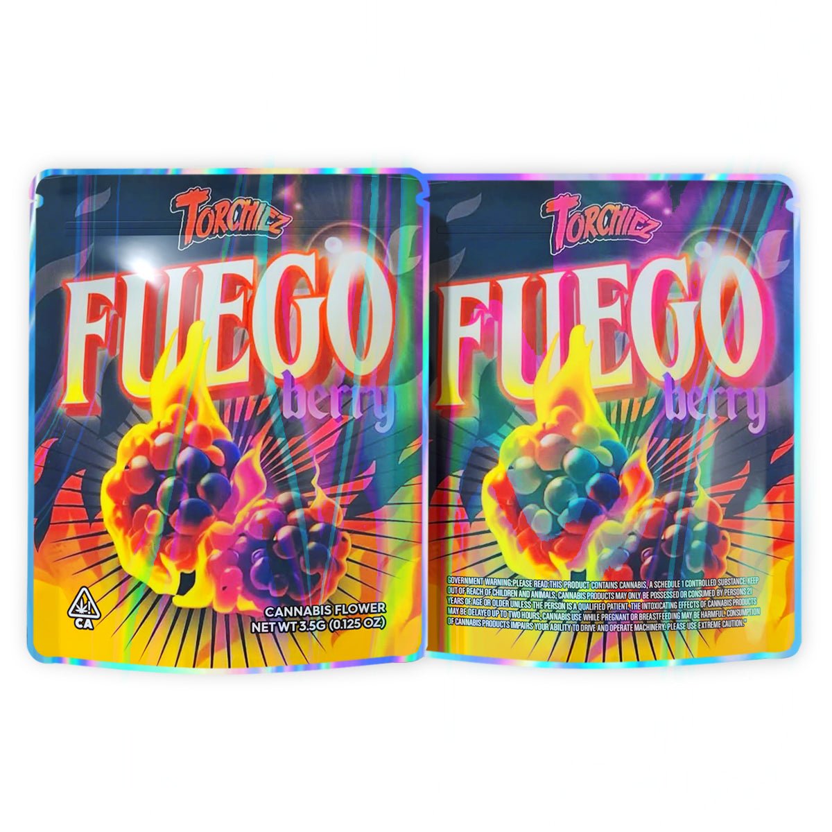 Torchiez Fuego Berry Mylar Bags 3.5 Grams