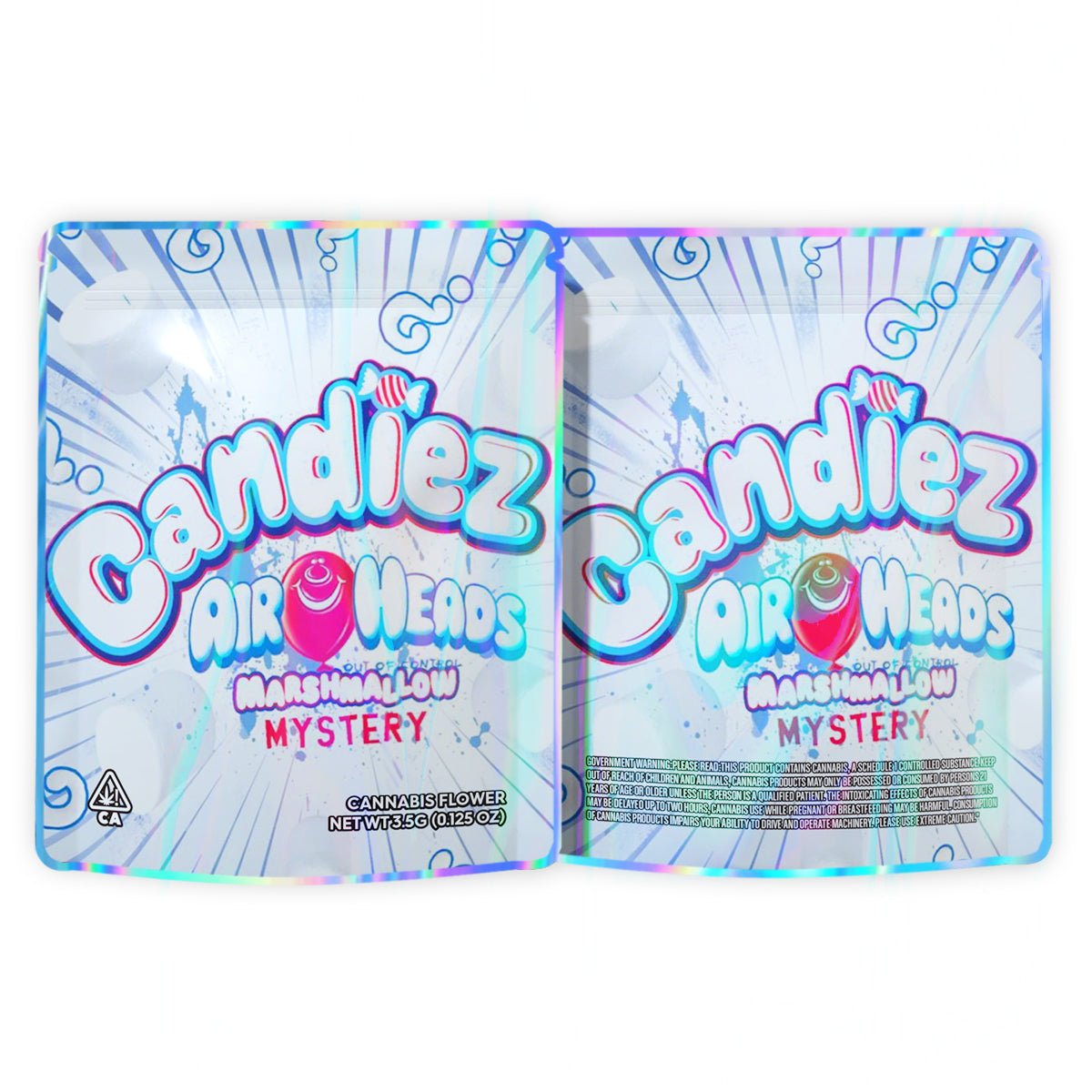 Candiez Airheads Marshmallow Mystery Mylar Bags 3.5 Grams