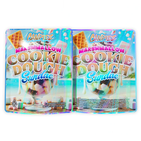 Candiez Marshmallow Cookie Dough Sundae Mylar Bags 3.5 Grams