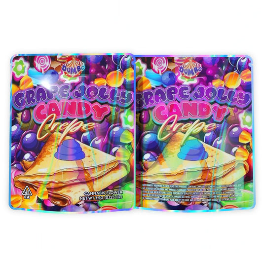 Crape Jolly Candy Crepe Mylar Bags 3.5 Grams