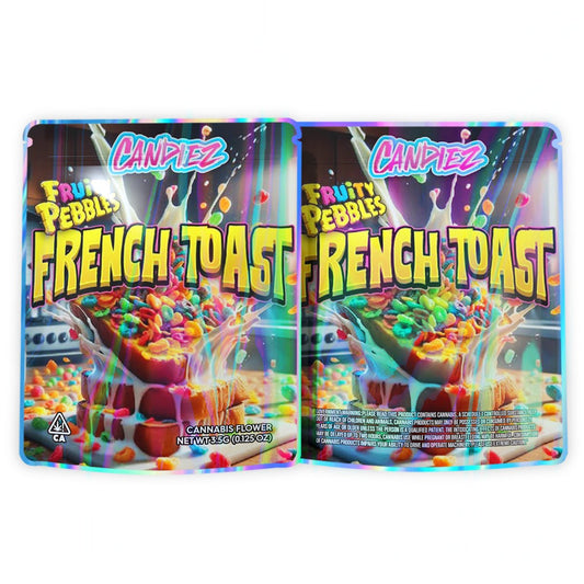 Candiez Fruity Pebbles French Toast Mylar Bags 3.5 Grams