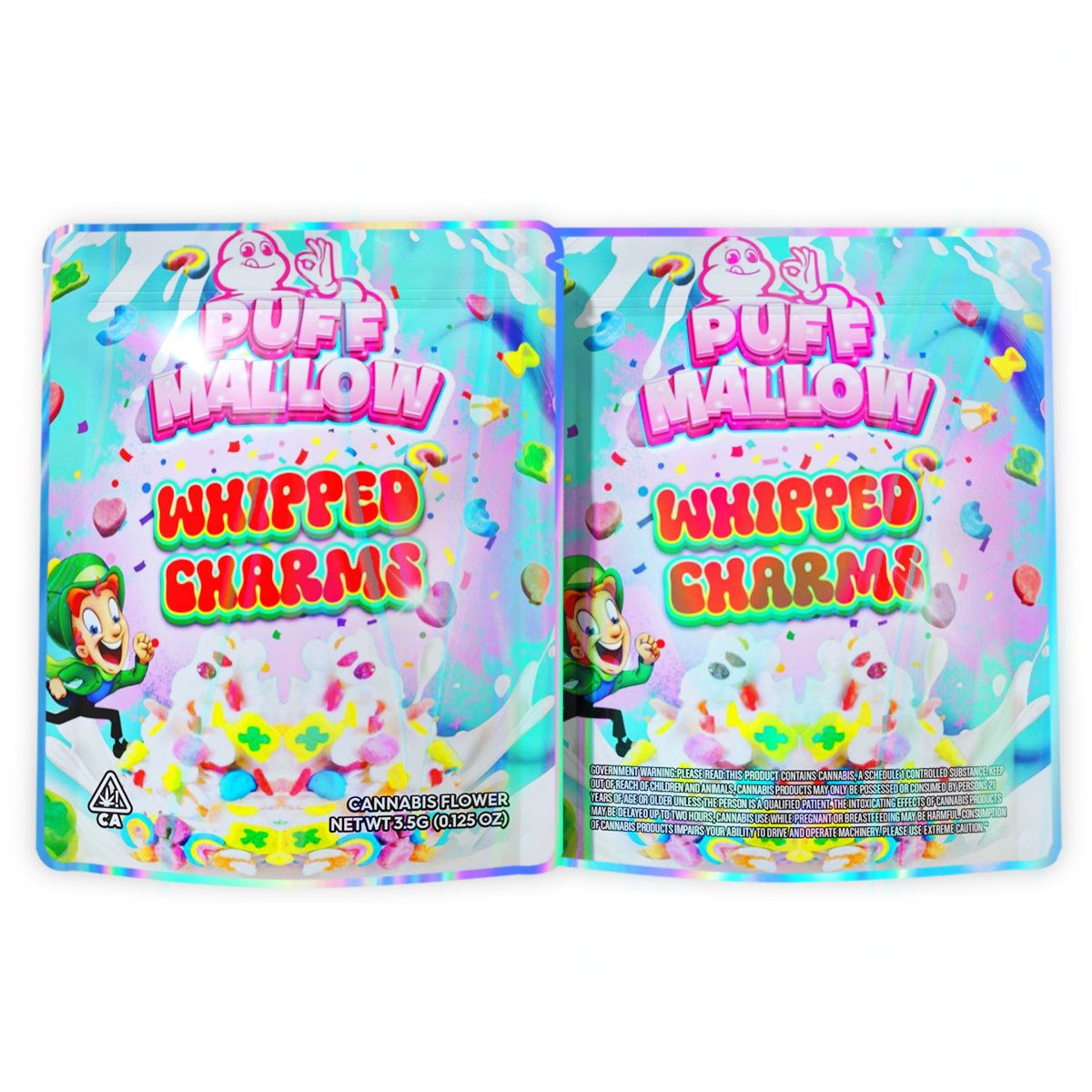 Puff Mallow Whipped Charms Mylar Bags 3.5 Grams