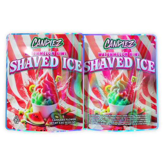 Candiez Watermelon Kiwi Shaved Ice Mylar Bags 3.5 Grams