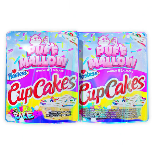 Puff Mallow Hostess Cupcake Mylar Bags 3.5 Grams