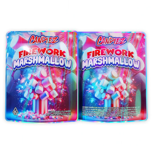 Candiez Firework Marshmallow Mylar Bags 3.5 Grams