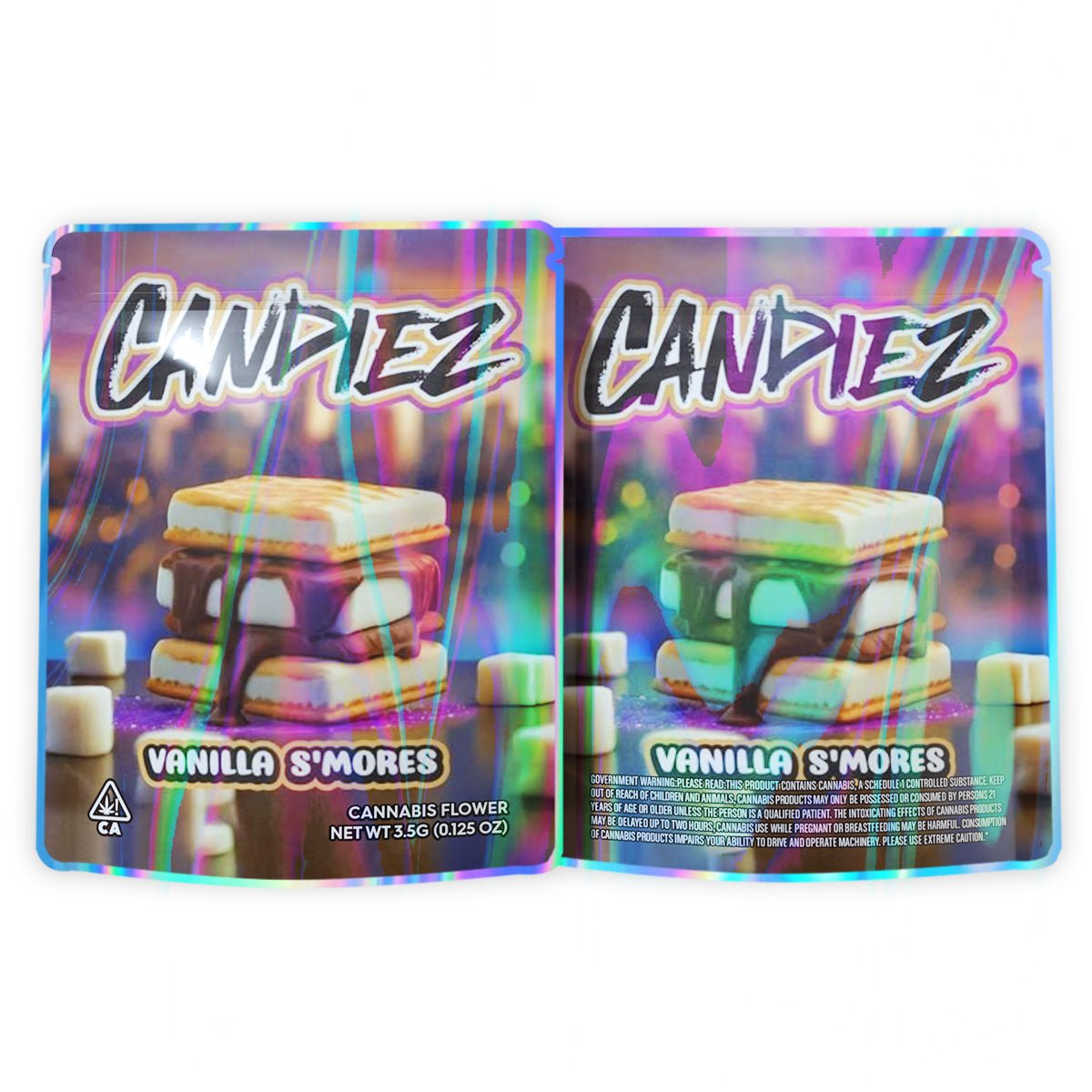 Candiez Vanilla Mores Mylar Bags 3.5 Grams