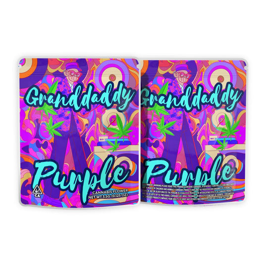 Granddaddy Purple Mylar Bags 3.5 Grams